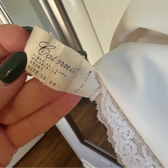 Vintage Cabernet Off White Slip Dress. Size 38. - Picture 5 of 6